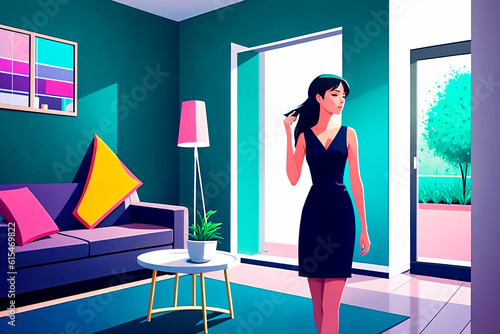 profession concept, portrait of professional woman. Generative ai.