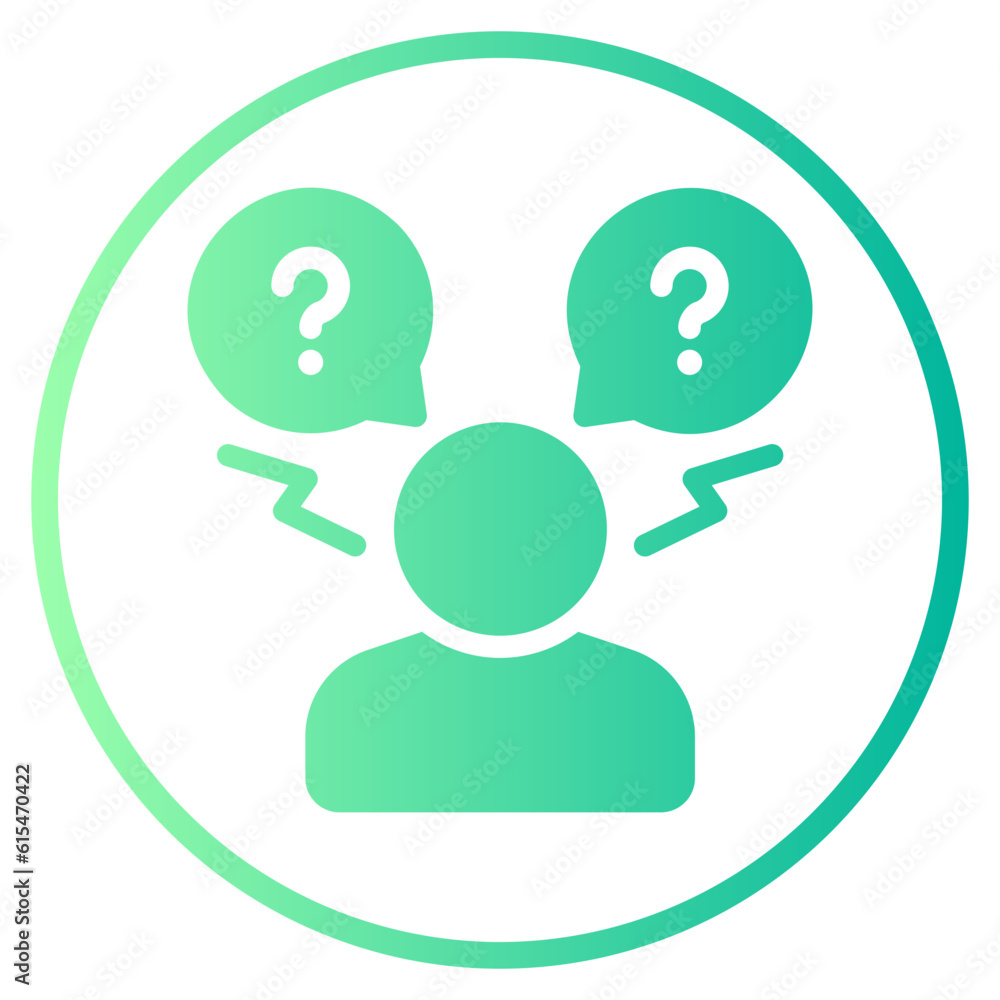 difficulties gradient icon difficulties gradient icon