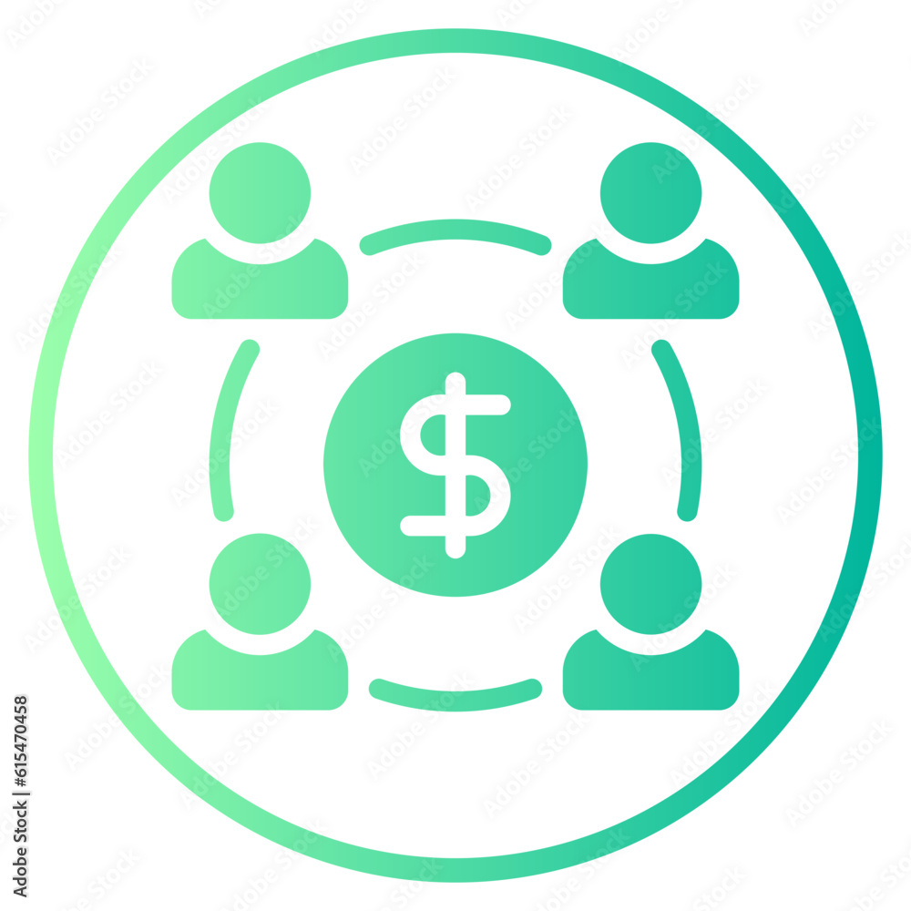 management gradient icon management gradient icon