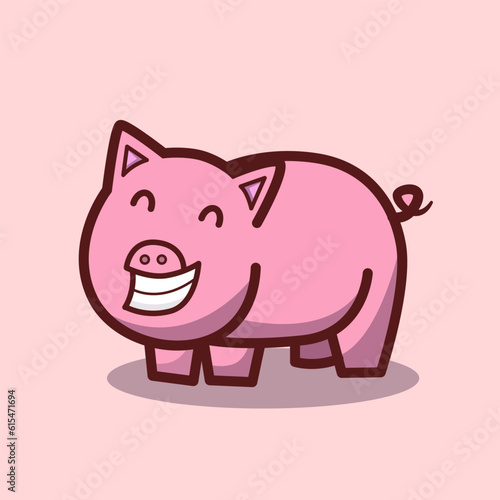 vector pig cartoon