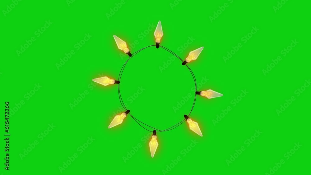 Light bulb glowing animated objects on Green Screen Chroma Key. 3d rendering illustration Light bulb glowing animated objects on Green Screen Chroma Key. 3d rendering illustration