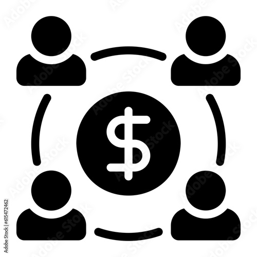 management glyph icon