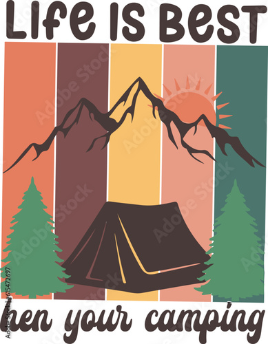 Camping Sublimation Design Bundle 1