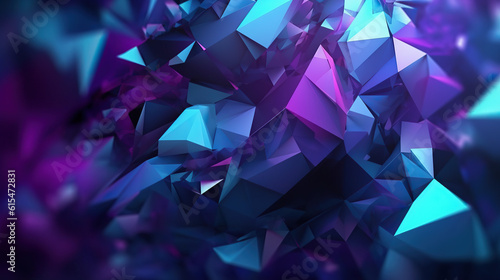 abstract background with triangles, ai generated