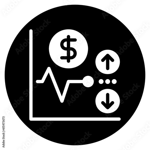 volatility glyph icon
