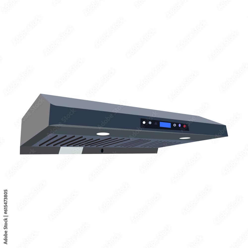 Extractor hood icon. Line, solid and filled outline colorful version ...