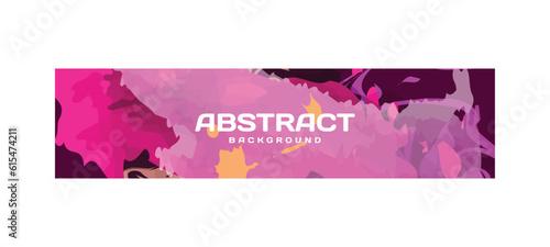 Colorful abstract banner template design background