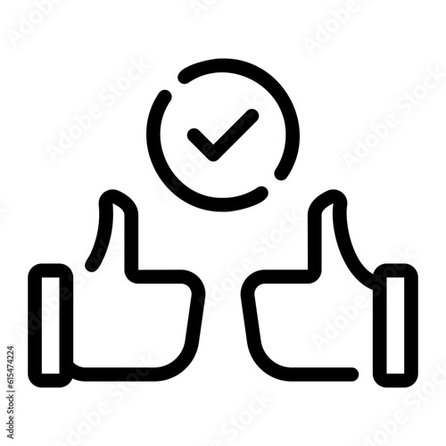 commitment line icon