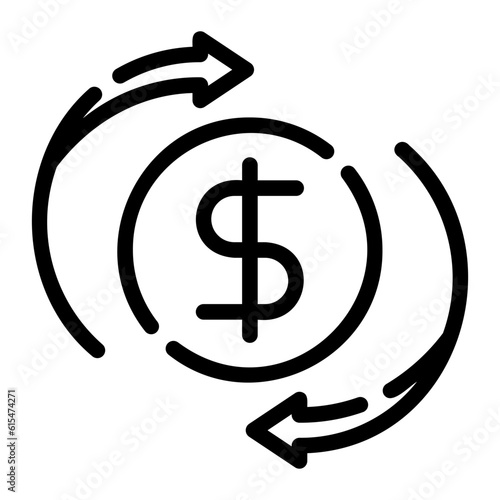 cash flow line icon