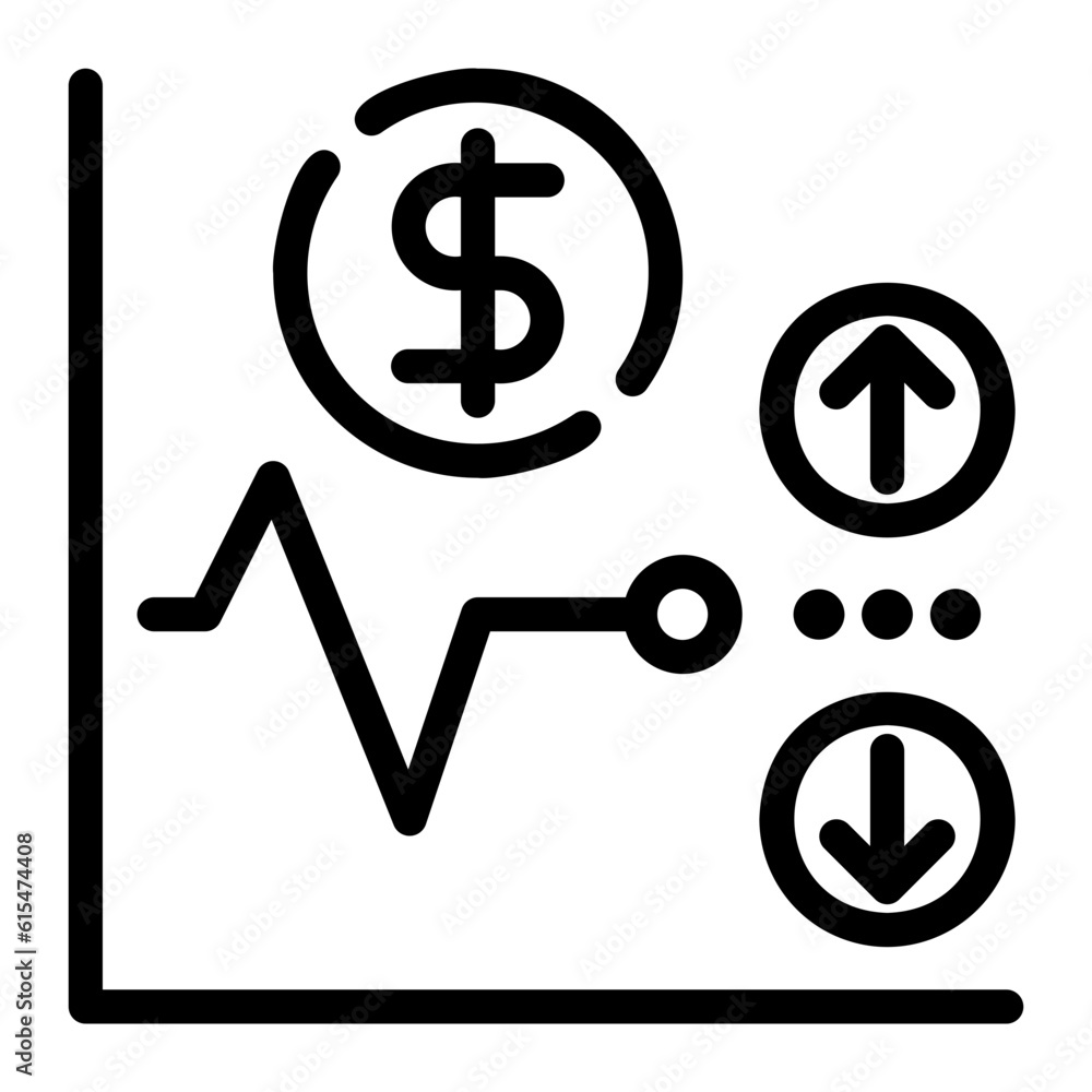 volatility line icon volatility line icon