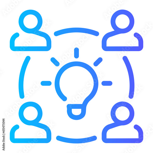 brainstorm gradient icon