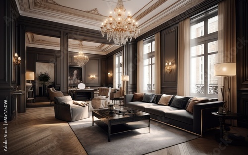 Luxurious Interior Design With Furnitures