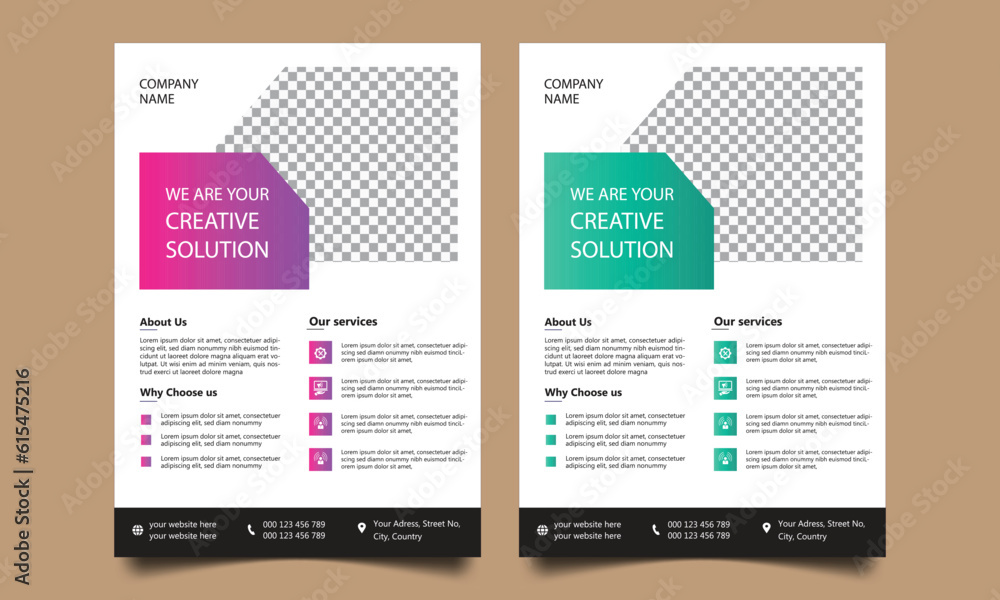 digital marketing corporate business flyer design template