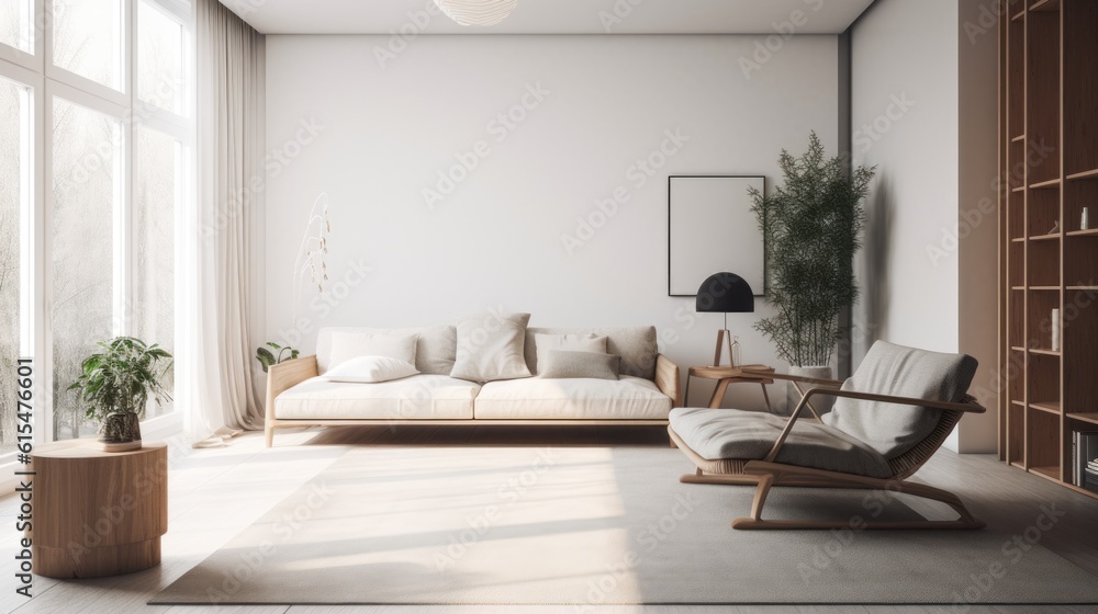 Fototapeta premium A Minimalist Living Room