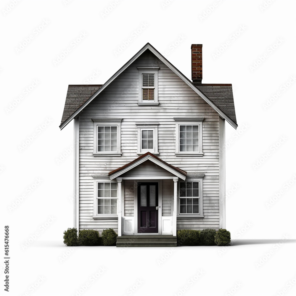 Illustration of a small two-story house isolated on white background. Typical European house design. Using conventional methods to build this house.
Illustration of a small two-story house isolated on white background. Typical European house design. Using conventional methods to build this house.