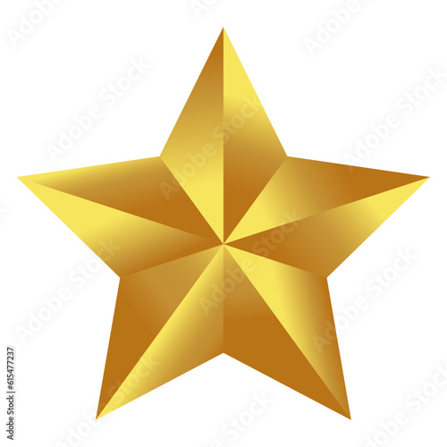 Gold star design. Star icon. Vector star.