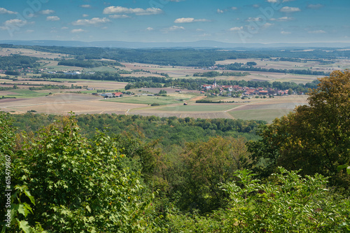 Blick ins Coburger Land vom Straufhain 