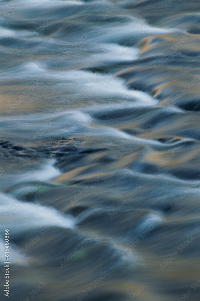 Time lapse photograph of rushing water; United States of America Time lapse photograph of rushing water; United States of America