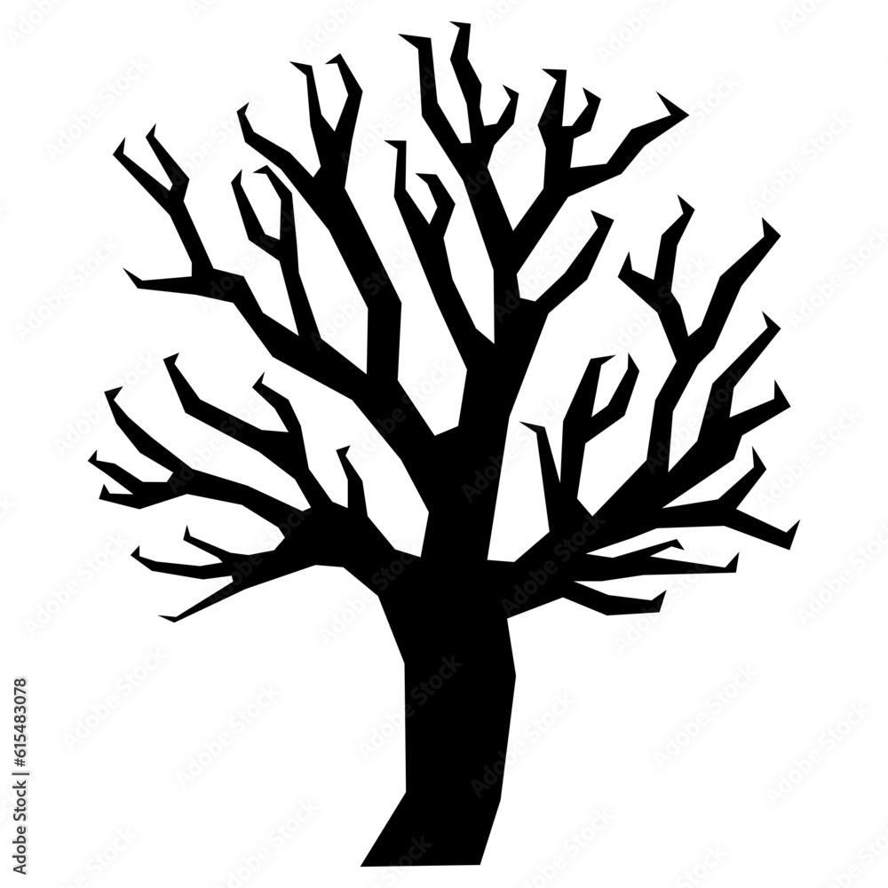 Fototapeta premium Halloween tree silhouette
