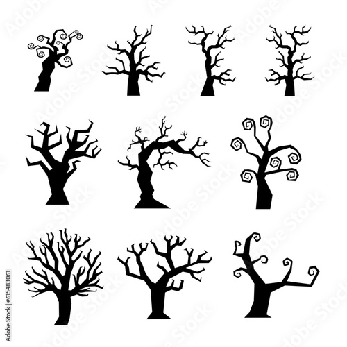 Halloween tree silhouette