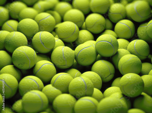 Tennis balls background © Veniamin Kraskov