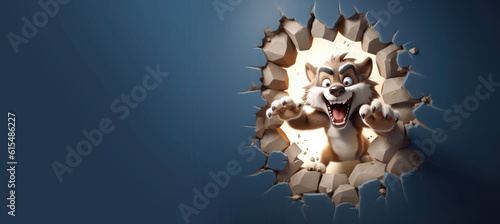Cute Cartoon Werewolf Break...
