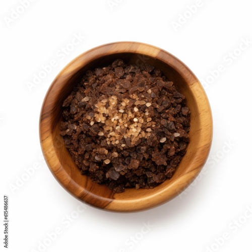 Kala Namak Black Salt isolated on white background. Generative AI