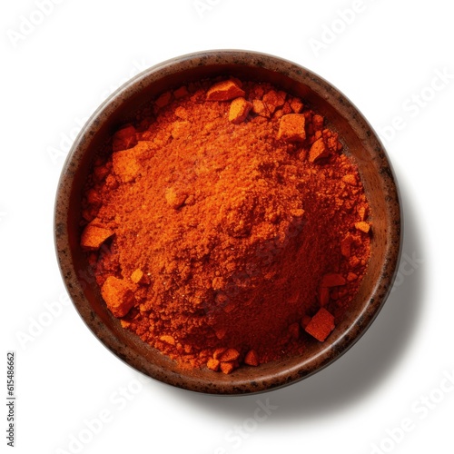 Smoked paprika isolated on white background. Generative AI