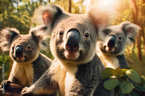 funny selfie koala bear australia ai generated art © mihail