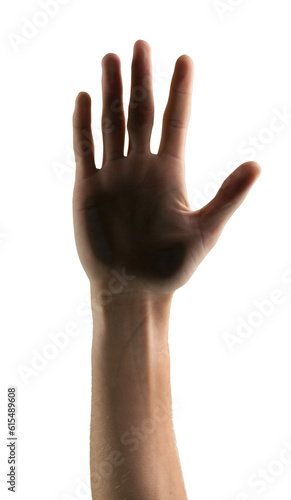 Raised Hand , Five Fingers