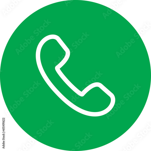 Accept phone symbol in in png. Green phone icon. Accept symbol in green circle. Answer sign in png