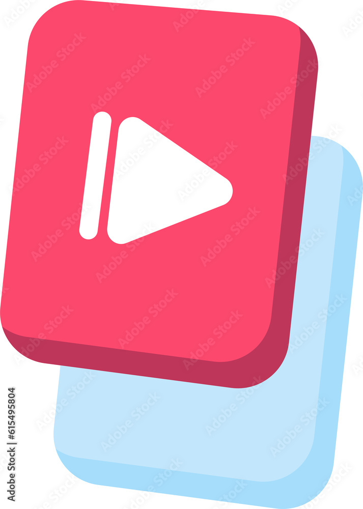 Video player application icon virtual. Video player application icon virtual.