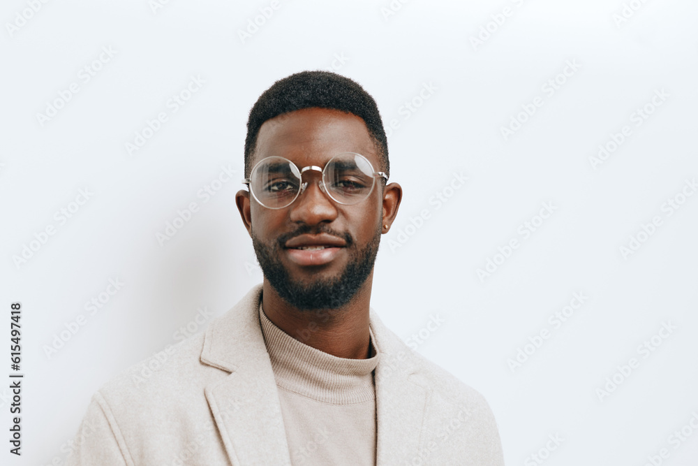 man elegant african american portrait fashion jacket beige model stylish black style man elegant african american portrait fashion jacket beige model stylish black style