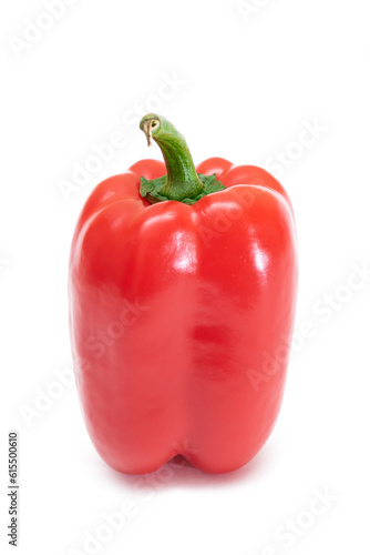 Red Sweet Bell Pepper Isolated on White Background © InfinitumProdux