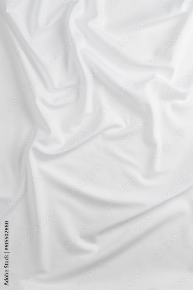 white cotton fabric draped, bed linen