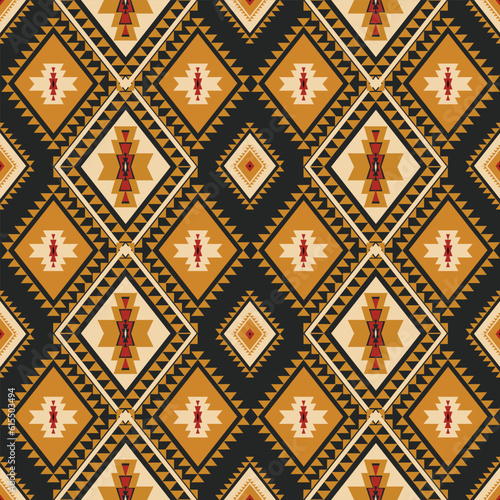 Geometric ethnic pattern. Navajo, Western, American, African,Aztec motif,flora striped . Design for Fashion,wallpaper, clothing, wrapping,Batik,fabric,tile, home dector and prints. Vector illustration