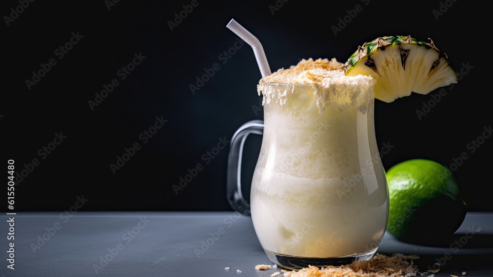 Pineapple Coconut Mocktail A creamy mocktail made with pineapple juice