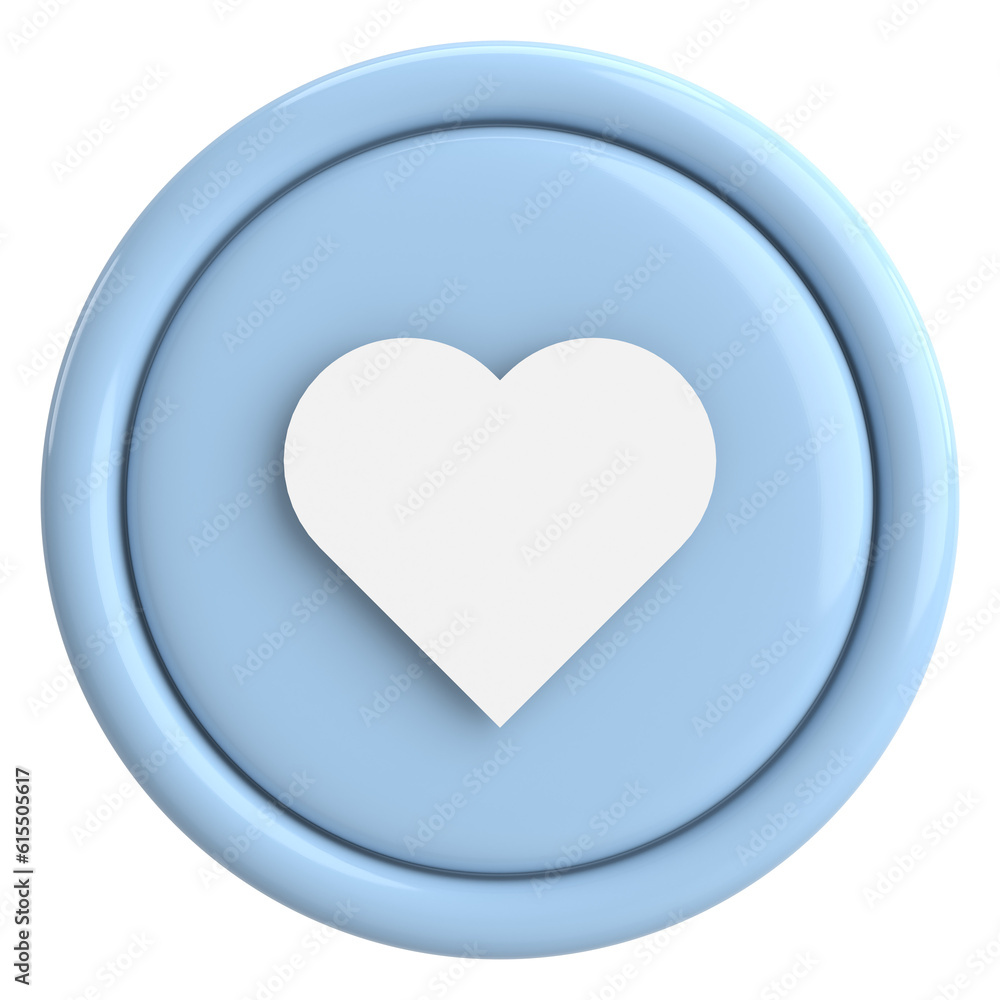Like button. Like icon. 3D illustration. Like button. Like icon. 3D illustration.