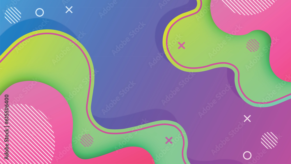 Colorful abstract background. abstract fluid background with colorful waves. Futuristic liquid wavy background design for website, banner, poster, cover and landing page