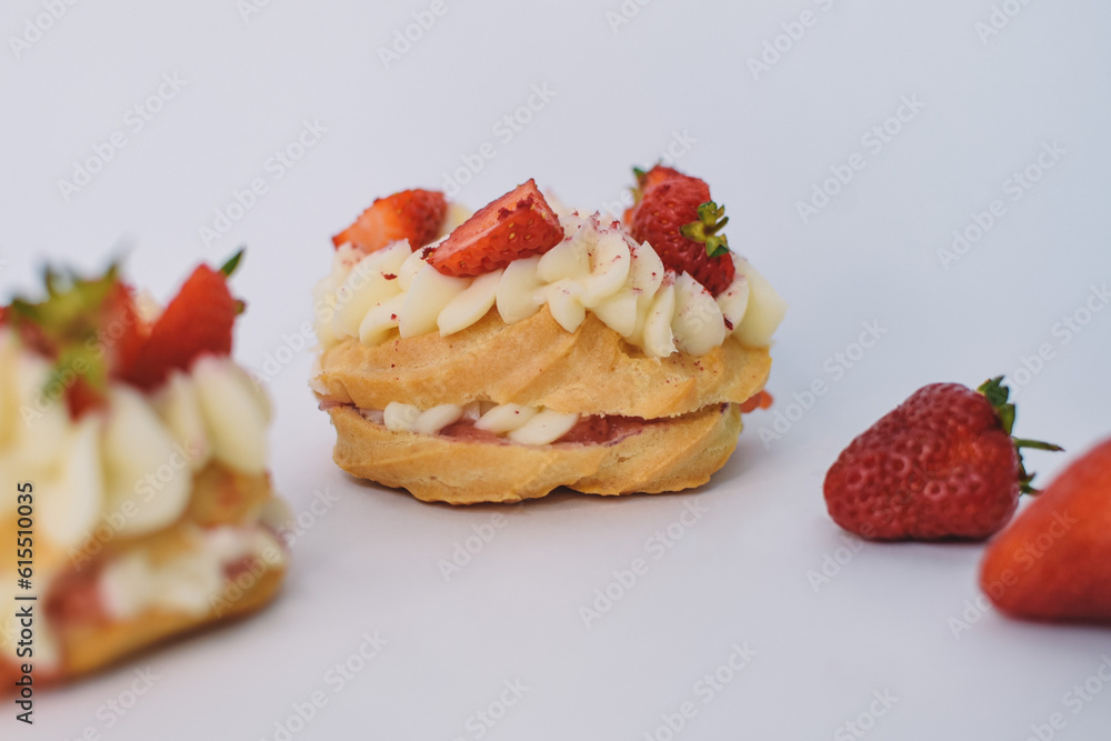background of colorful cakes with fruit- close up of cakes background of colorful cakes with fruit- close up of cakes