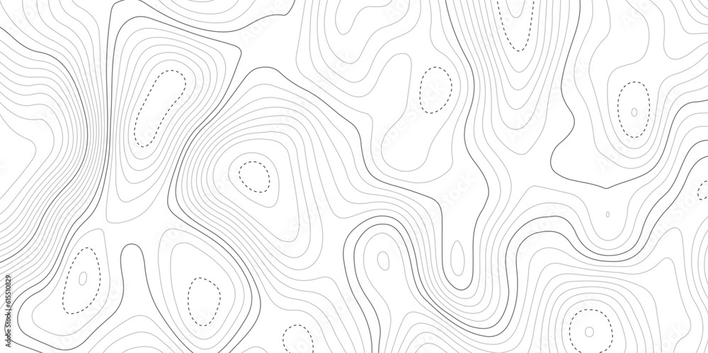 Abstract topographic wavy curve line background. Topography map pattern, Geographic curved relief. Topographic lines background. Vector illustration.