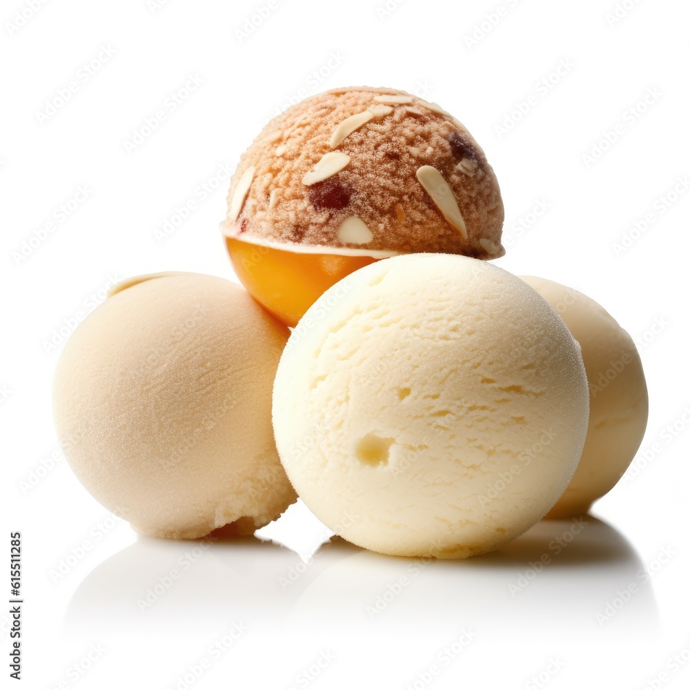 Ice cream on a white background Ice cream on a white background
