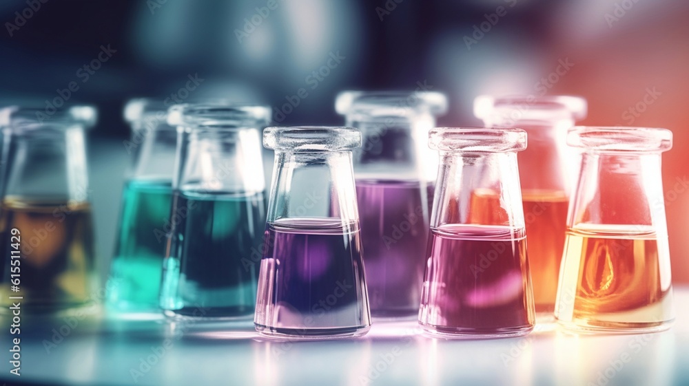 Various bottles for pharmaceutical and medical products and drug and drug research laboratory designs. Generative AI. Various bottles for pharmaceutical and medical products and drug and drug research laboratory designs. Generative AI.
