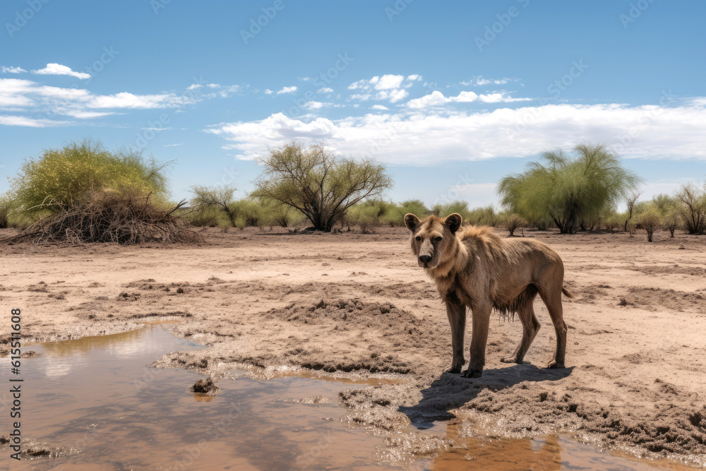 Wild nature drought during extremely hot summer Wild nature drought during extremely hot summer