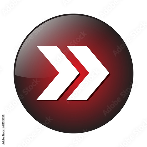 Free Download Arrow Icon, 3D Glossy Realistic Arrow Button, Shiny Arrow Button Transparent Background - GFXLoad