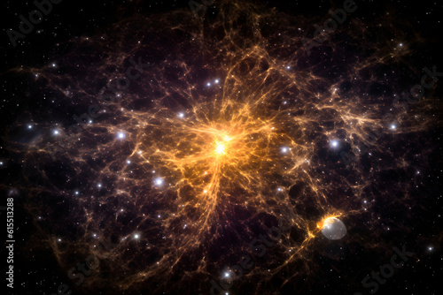 Generative ai universe space galaxy stars 