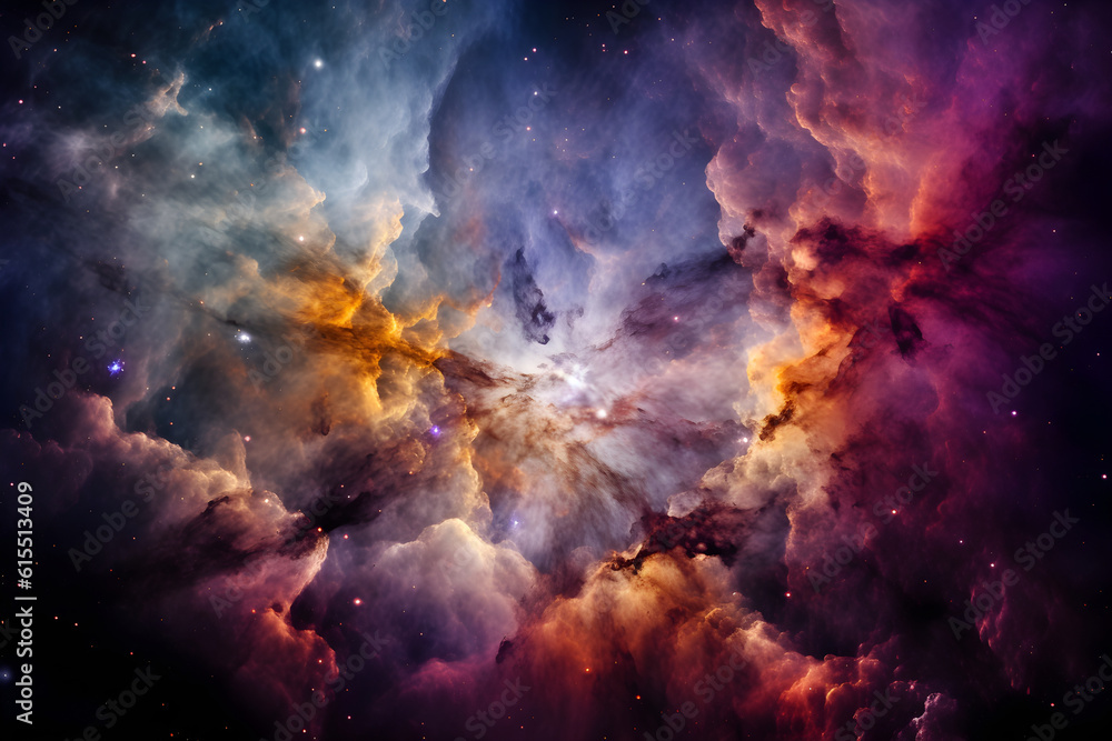 Fototapeta premium Generative ai universe space galaxy stars 