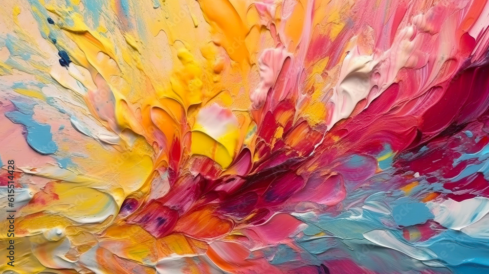 Abstract wallpaper colorful background. Generative AI