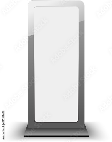 Blank city lightbox template. Blank billboard and outdoor advertisement template isolated. Design element in vector.