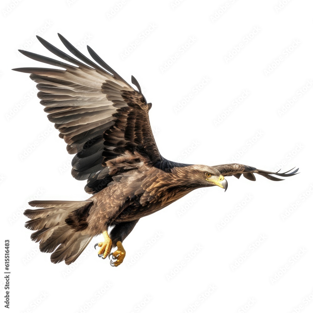 Fototapeta premium Eagle isolated on a white background